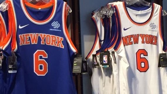 The Knicks join the many teams in the NBA that wear an ad on their uniform.